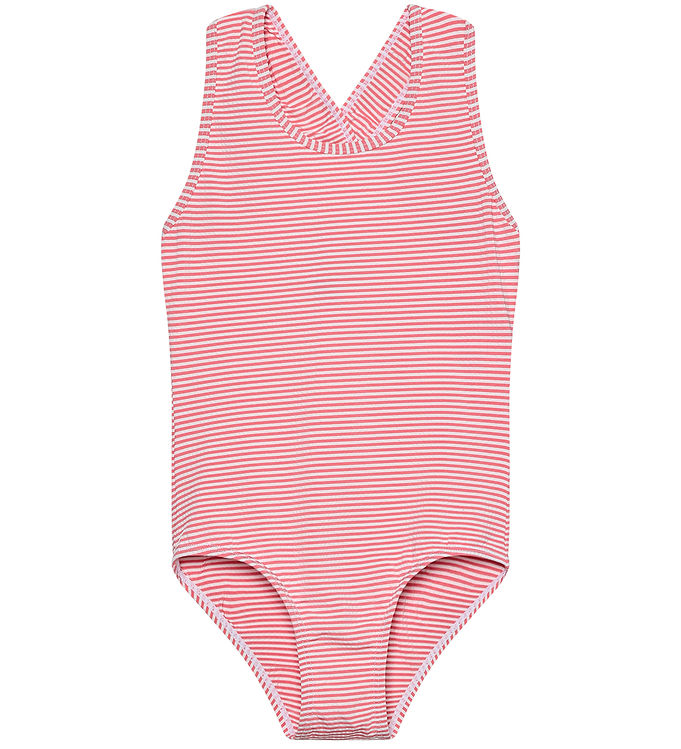 Color Kids Badedragt - Pink Lemonade m. Striber Color Kids Badedragt - Pink Lemonade m. Striber