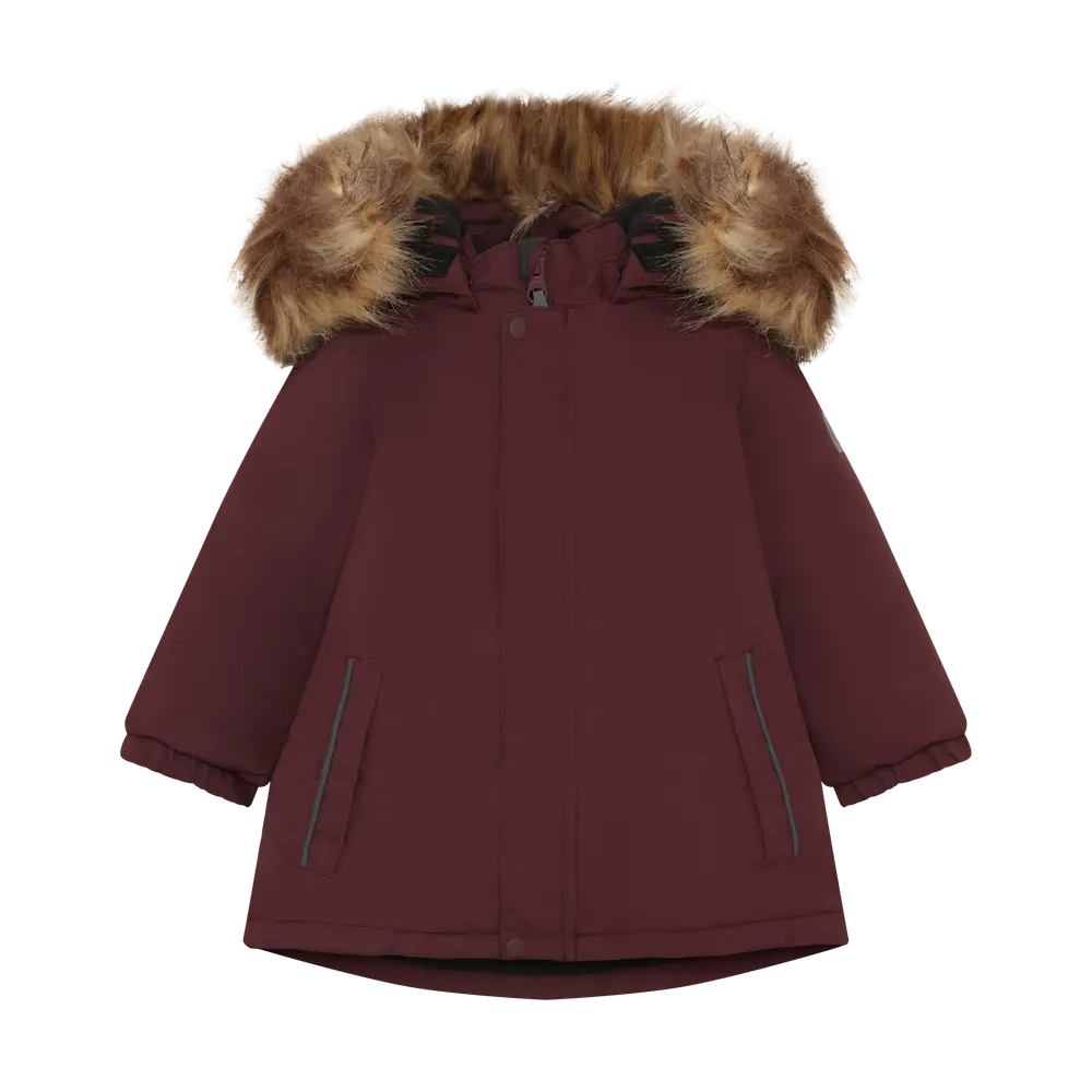 Color Kids Parka M. Fake Fur - Catawba Grape - 98