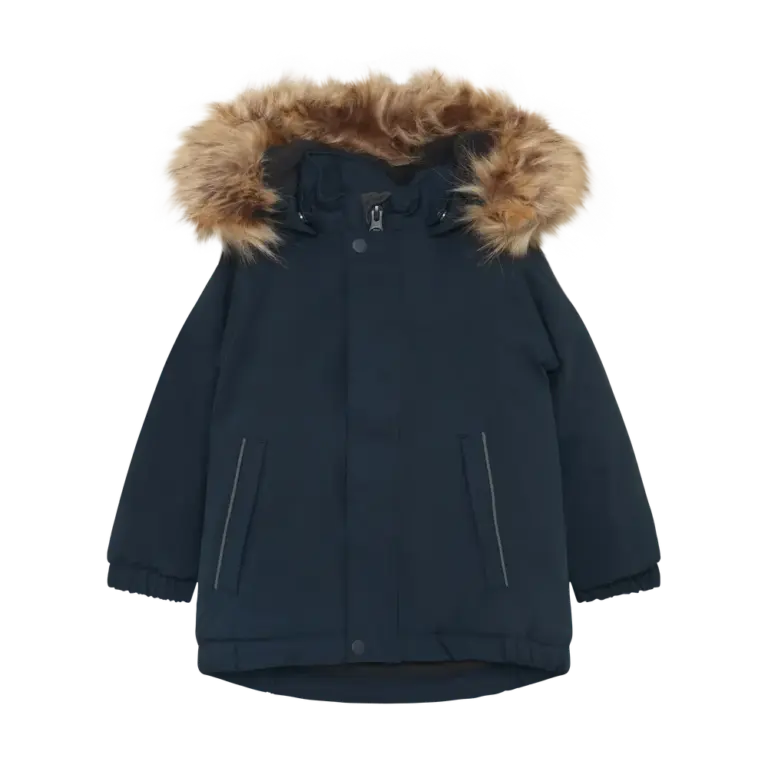 Color Kids Parka M. Fake Fur - Total Eclipse - 98
