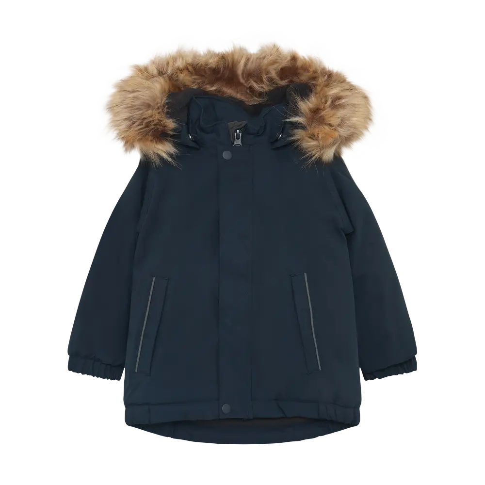 Color Kids Parka M. Fake Fur - Total Eclipse - 98