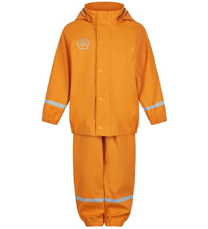 Color Kids Regntøj m. Seler - PU - Cadmium Yellow