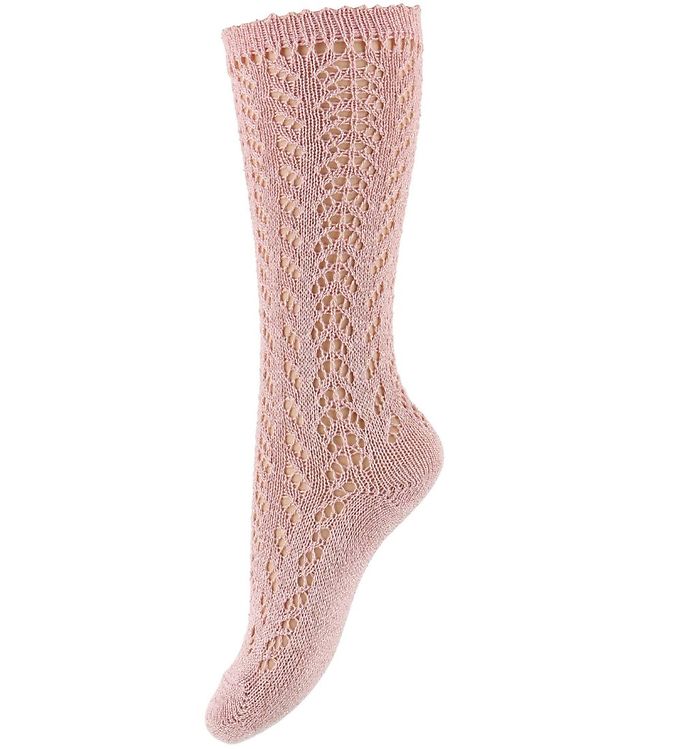 Condor Knæstrømper - Strik - Rosa m. Glimmer Condor Knæstrømper - Strik - Rosa m. Glimmer