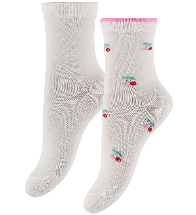 Condor Strømper - 2-pak - Creme m. Blomster Condor Strømper - 2-pak - Creme m. Blomster