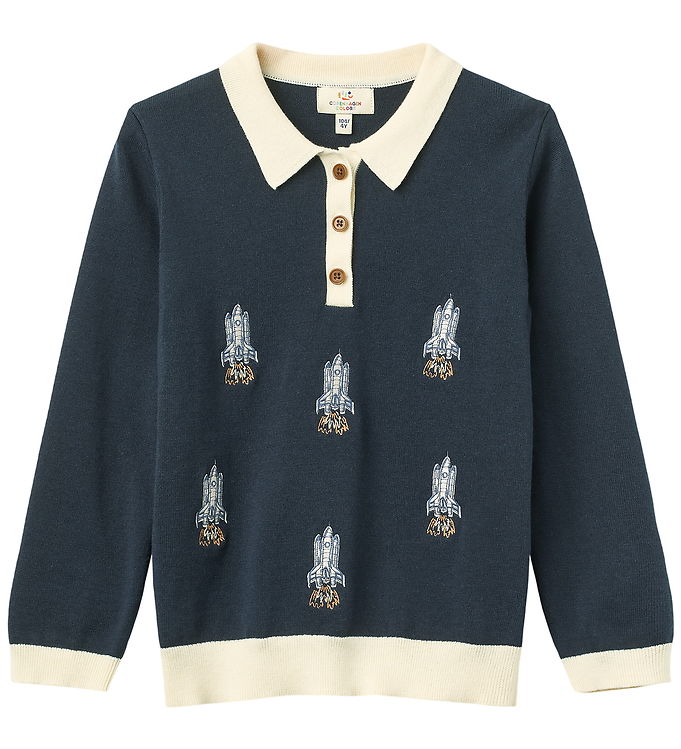 Copenhagen Colors Polobluse - Strik - Navy Rocket Copenhagen Colors Polobluse - Strik - Navy Rocket