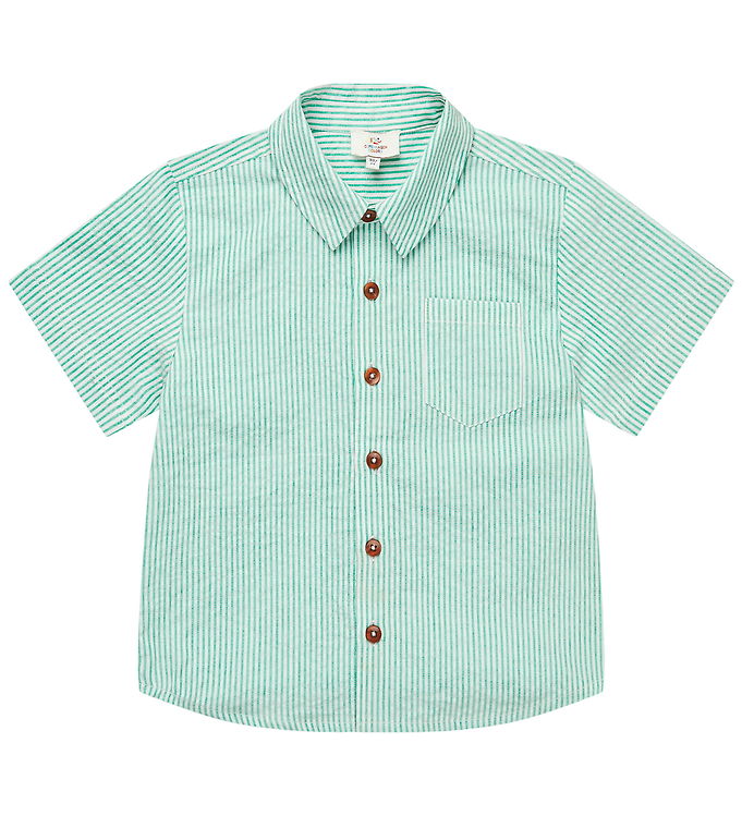 Copenhagen Colors Skjorte - Sharp Green/Cream