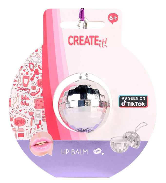 Create It Læbepomade - Discokugle - Sølv