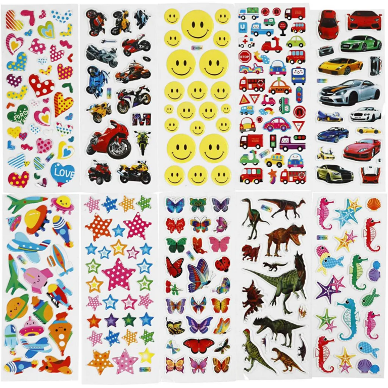 Creativ Company | Klistermærker (ass.), 20 ark
