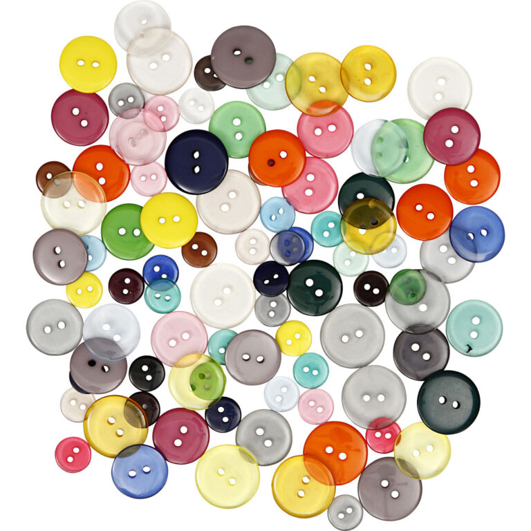 Creativ Company | Knapper - Ass. farver, 100 stk