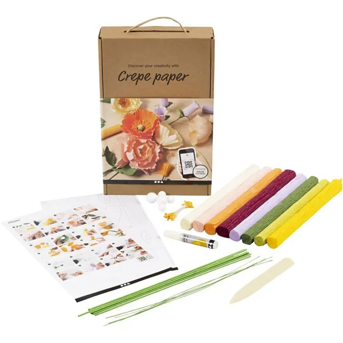 Creativ Company | Læringssæt - Crepepapirblomster