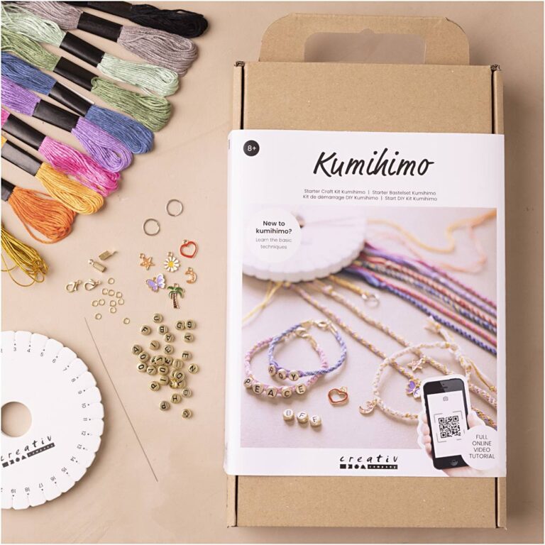 Creativ Company | Læringssæt - Kumihimo knytning