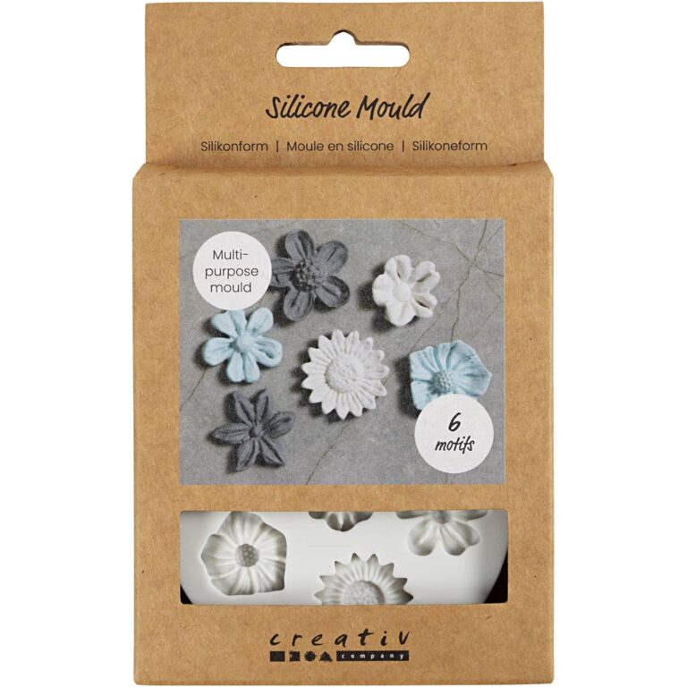 Creativ Company | Silikoneform - Blomstermix, 6 motiver