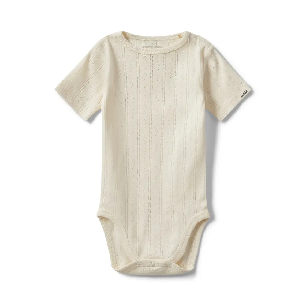 Dicte Kortærmet Body - Off White - 68
