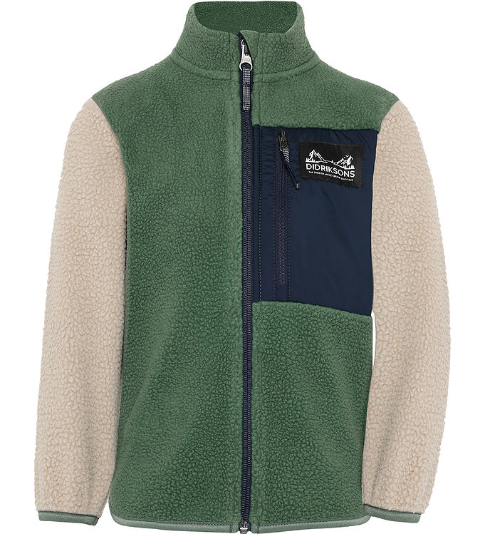 Didriksons Fleecejakke - Teddy - Anten - Beach Beige Didriksons Fleecejakke - Teddy - Anten - Beach Beige