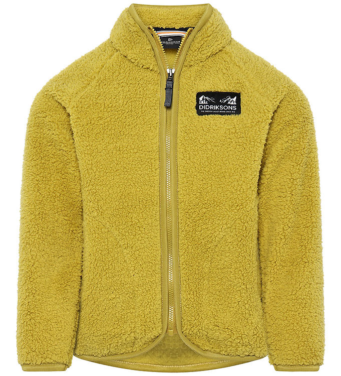 Didriksons Fleecejakke - Teddy - Gibbs - Yellow Pollen Didriksons Fleecejakke - Teddy - Gibbs - Yellow Pollen