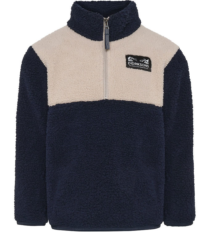 Didriksons Fleecetrøje - Gosig - Navy Didriksons Fleecetrøje - Gosig - Navy