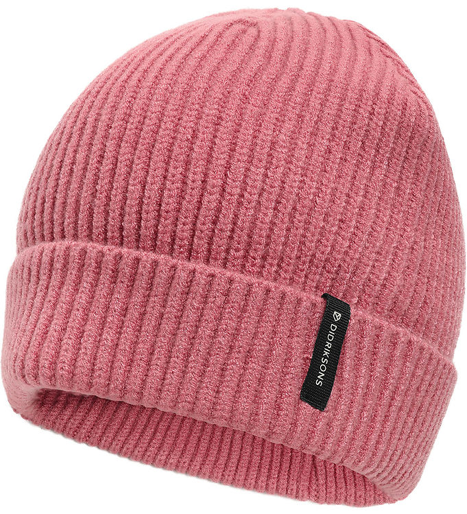 Didriksons Hue - Strik/Rib - Buz Kids - Heather Pink