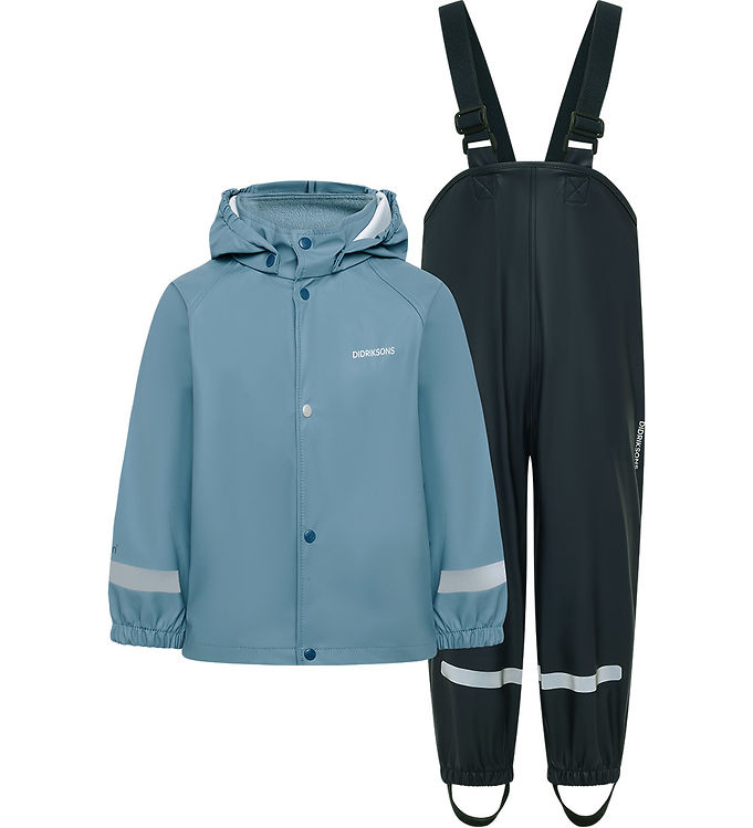 Didriksons Regntøj m. Seler - PU - Slaskeman - Winter Blue Didriksons Regntøj m. Seler - PU - Slaskeman - Winter Blue