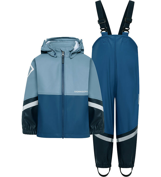 Didriksons Regntøj m. Seler - PU - Waterman - Winter Blue Didriksons Regntøj m. Seler - PU - Waterman - Winter Blue