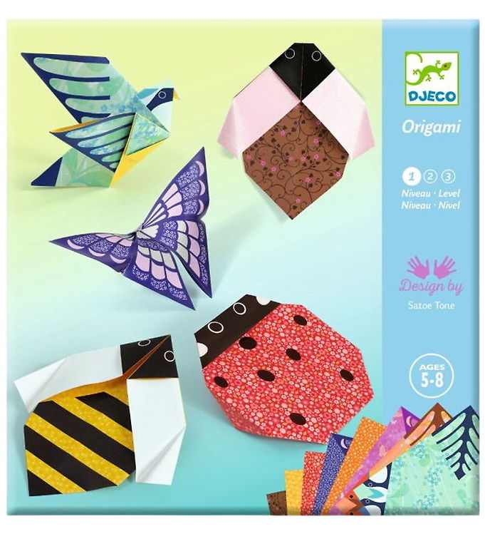 Djeco Kreasæt - Origami - I Min Have - Niveau 1