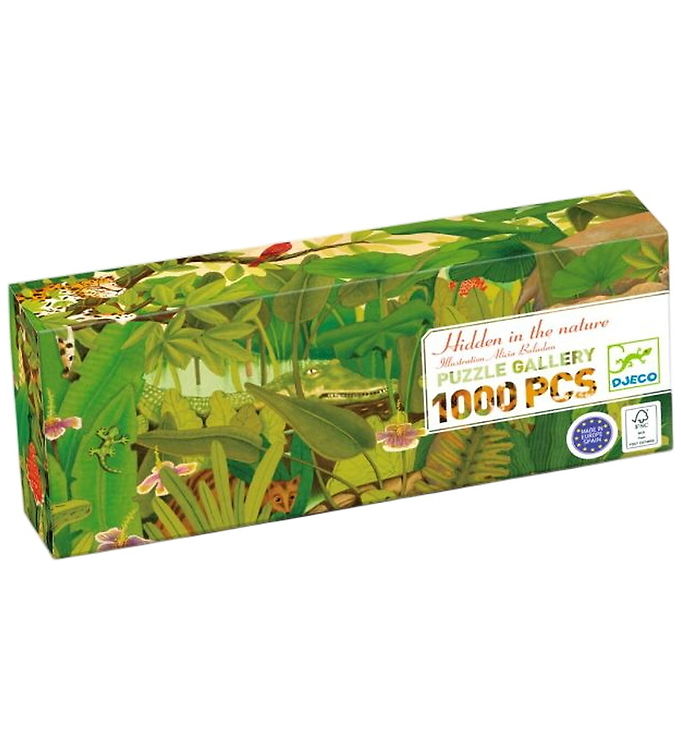 Djeco Puslespil - 1000 Brikker - 97x33 cm - Naturens Hemmelighed Djeco Puslespil - 1000 Brikker - 97x33 cm - Naturens Hemmelighed