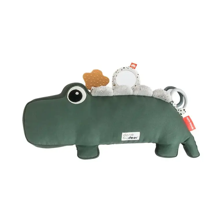 Done By Deer Tummy Time Aktivitetslegetøj Croco - Green