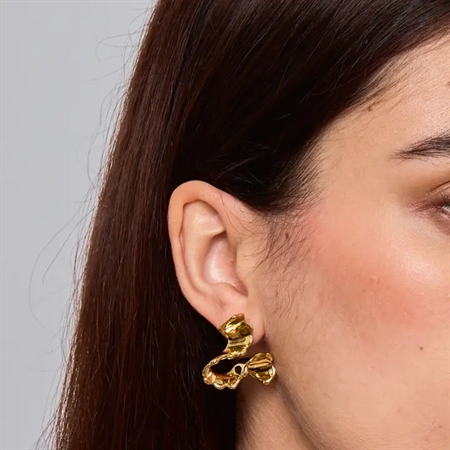 ELINE L'ATELIER Store Øreringe Guld