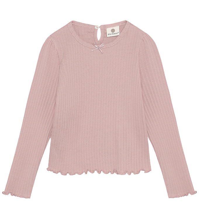 En Fant Bluse - Rib - Adobe Rose