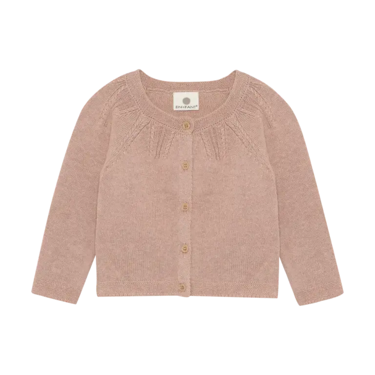 En Fant Cardigan - Adobe Rose - 74
