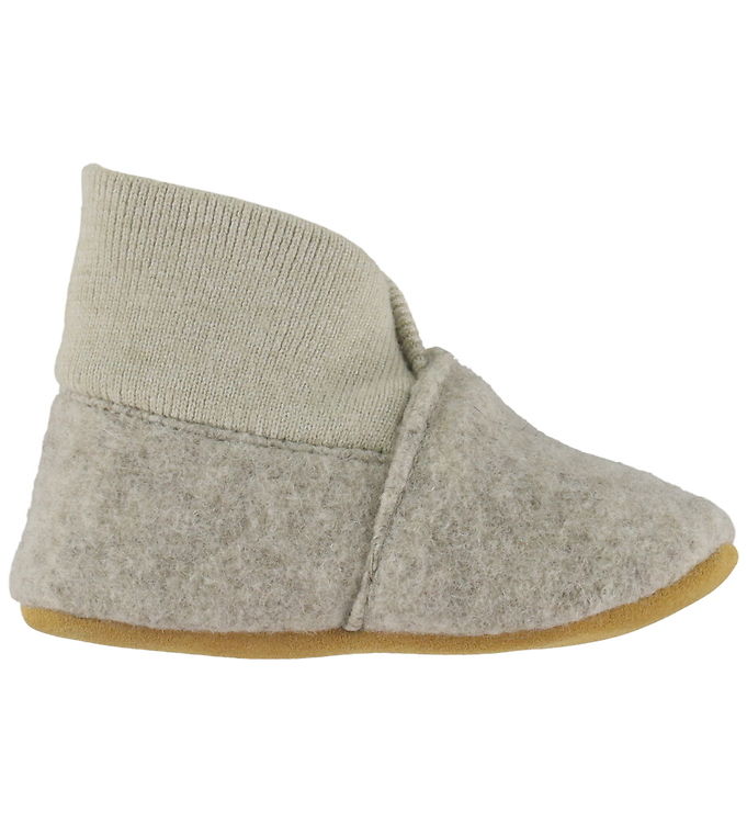 En Fant Futter - Uld m. Rib - Sand Melange En Fant Futter - Uld m. Rib - Sand Melange