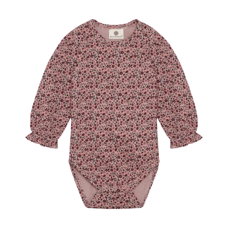En Fant Langærmet Body - Adobe Rose - 86