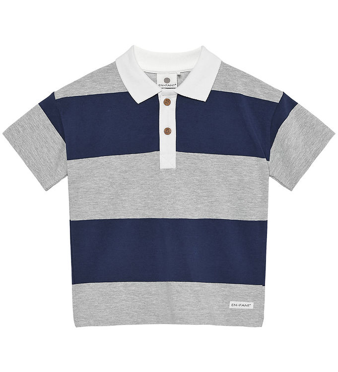 En Fant Polo - Light Grey Melange