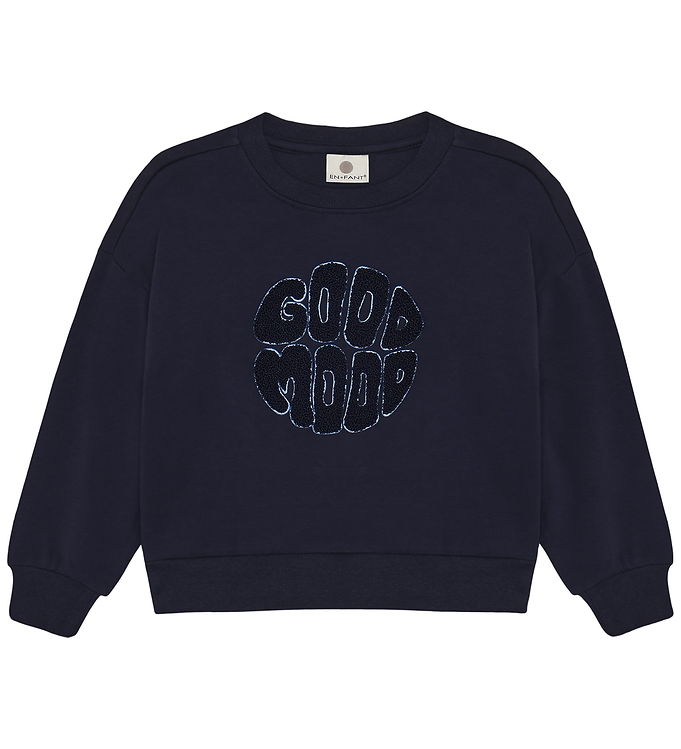 En Fant Sweatshirt - Parisian Night m. Print En Fant Sweatshirt - Parisian Night m. Print