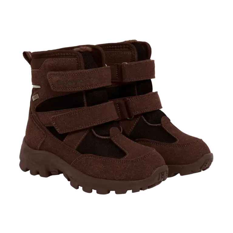 En Fant Vinterstøvler M. Velcro TEX - Chocolate Brown - 24