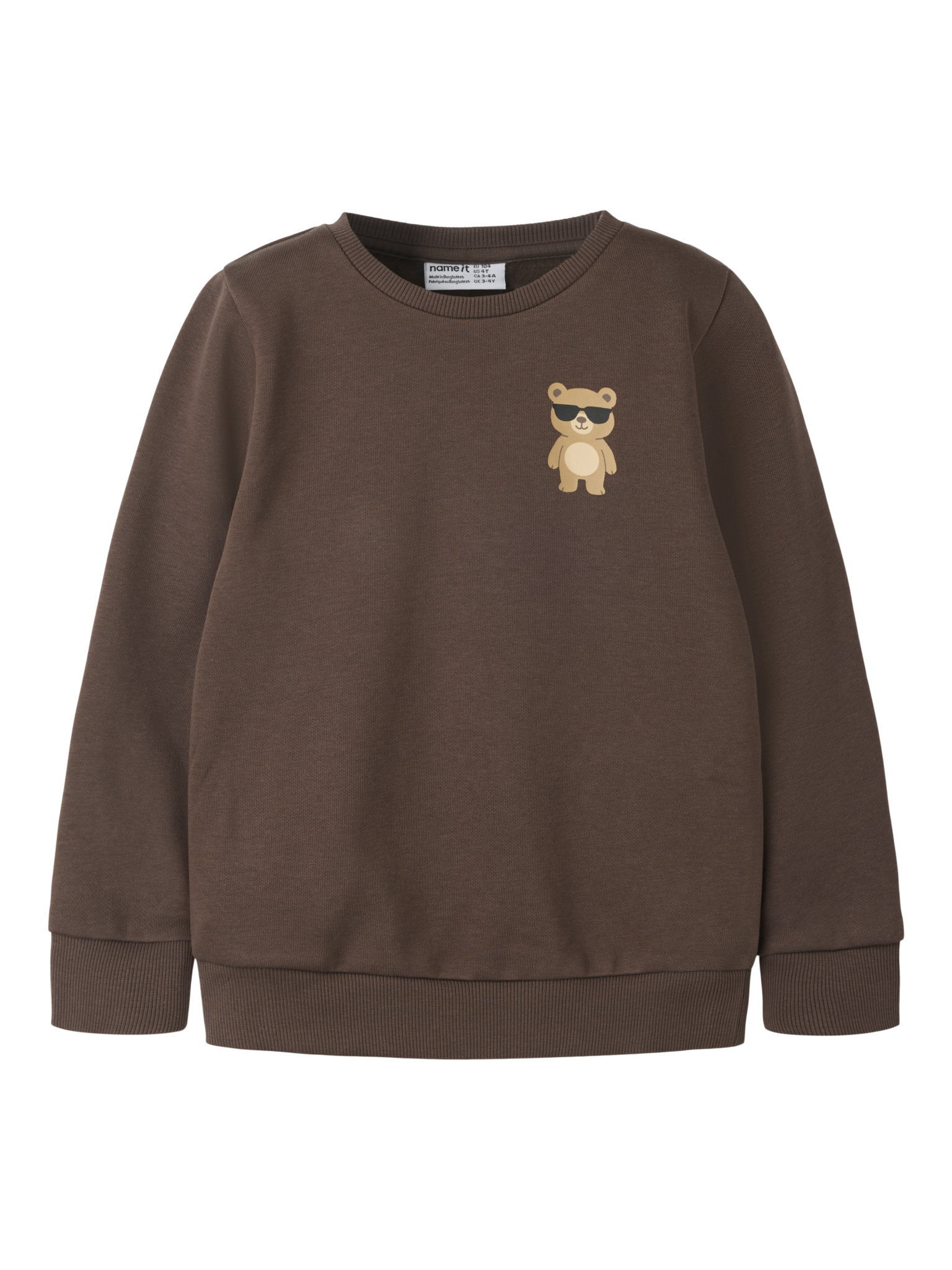 Ensfarvet Sweat Trøje, Str. 86-116 Ensfarvet Sweat Trøje, Str. 86-116