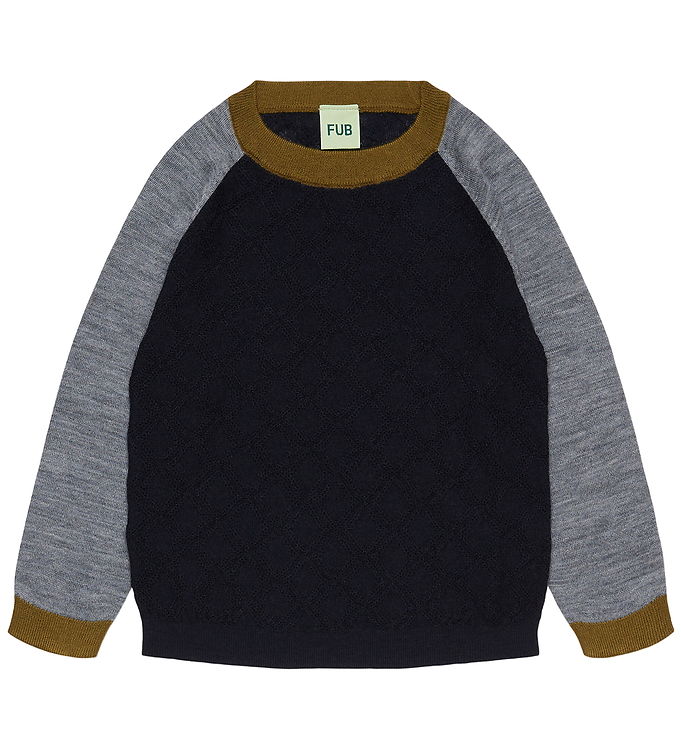 FUB Bluse - Uld - Dark Navy FUB Bluse - Uld - Dark Navy