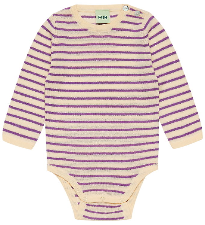 FUB Body l/æ - Uld - Creme/Violet FUB Body l/æ - Uld - Creme/Violet