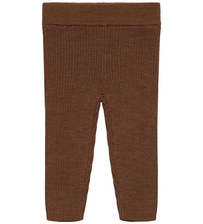 FUB Leggings - Rib - Strik - Uld - Hazel Melange FUB Leggings - Rib - Strik - Uld - Hazel Melange