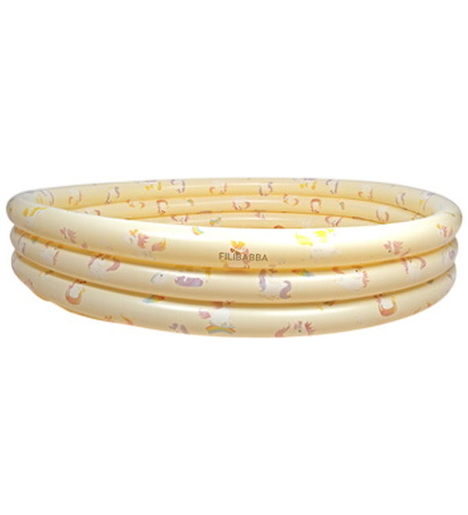 Filibabba Badebassin - Alfie - 150 cm - Unicorn Shores - Gul