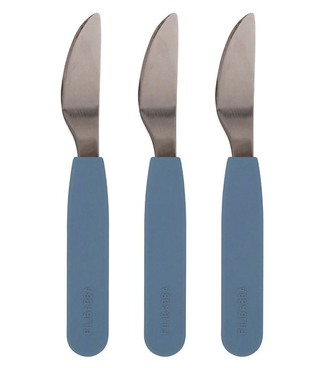 Filibabba Knive - 3-pak - Silikone - Powder Blue
