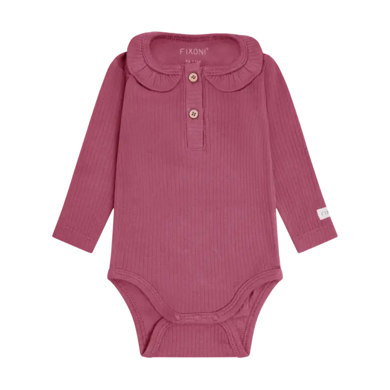 Fixoni Langærmet Rib Body - Crushed Berry - 56