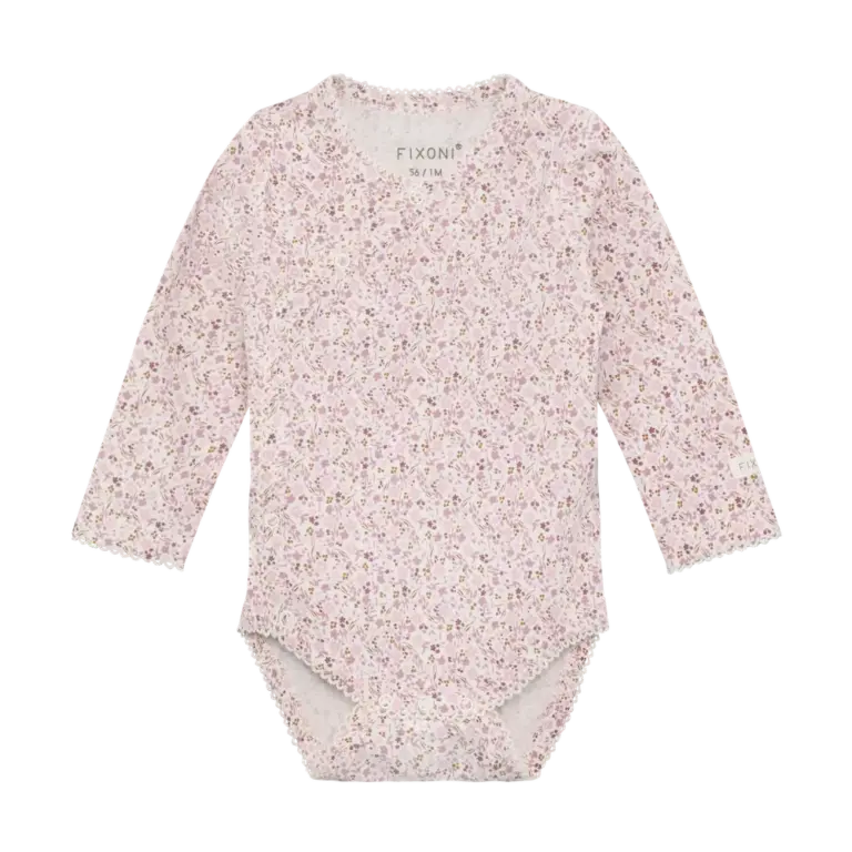 Fixoni Langærmet Wrap Body - Pale Lilac - 68