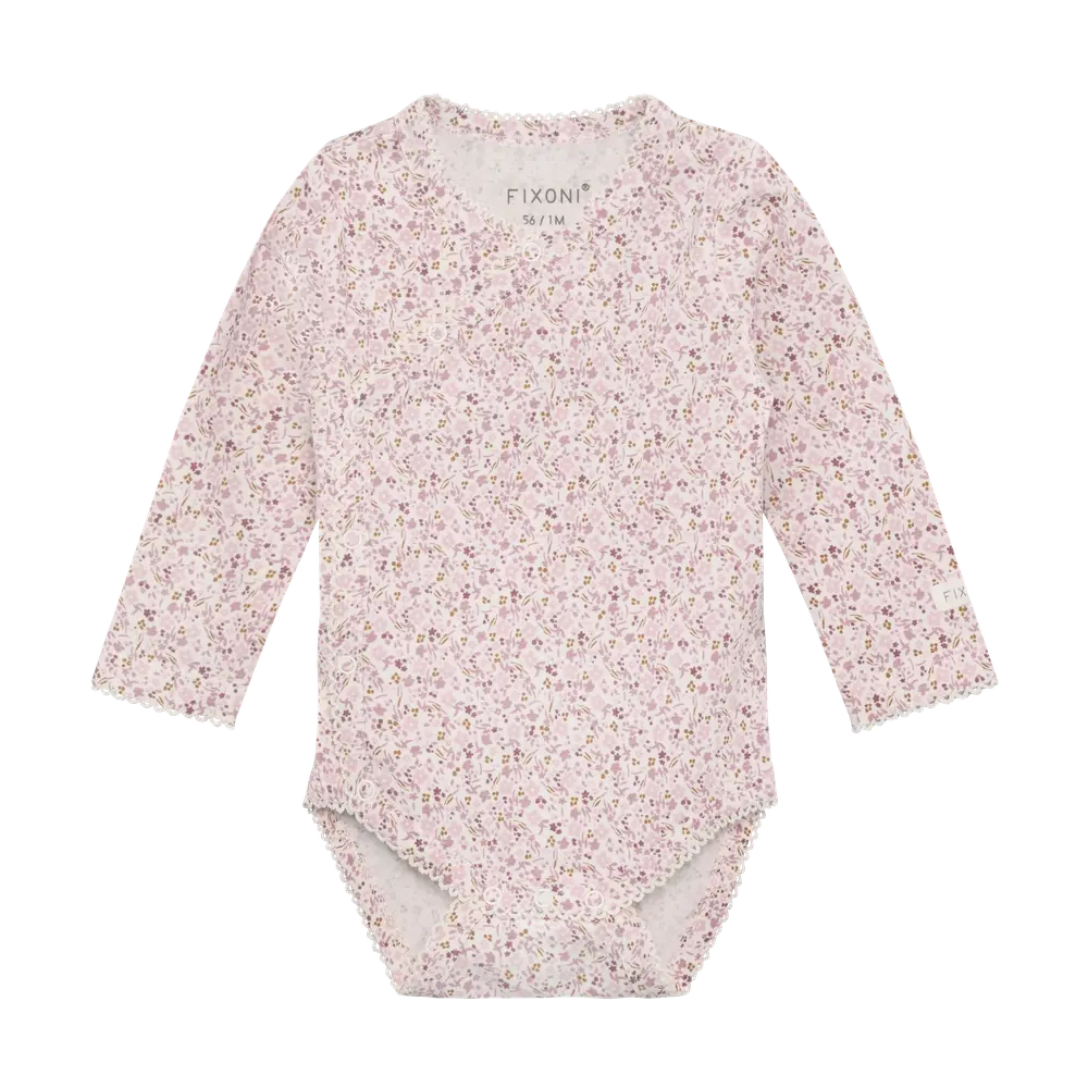 Fixoni Langærmet Wrap Body - Pale Lilac - 68