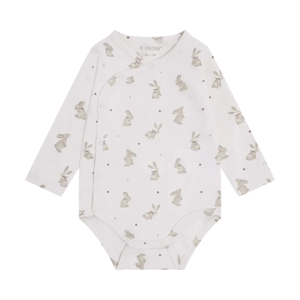 Fixoni Langærmet Wrap Body - Pale Lilac - 74