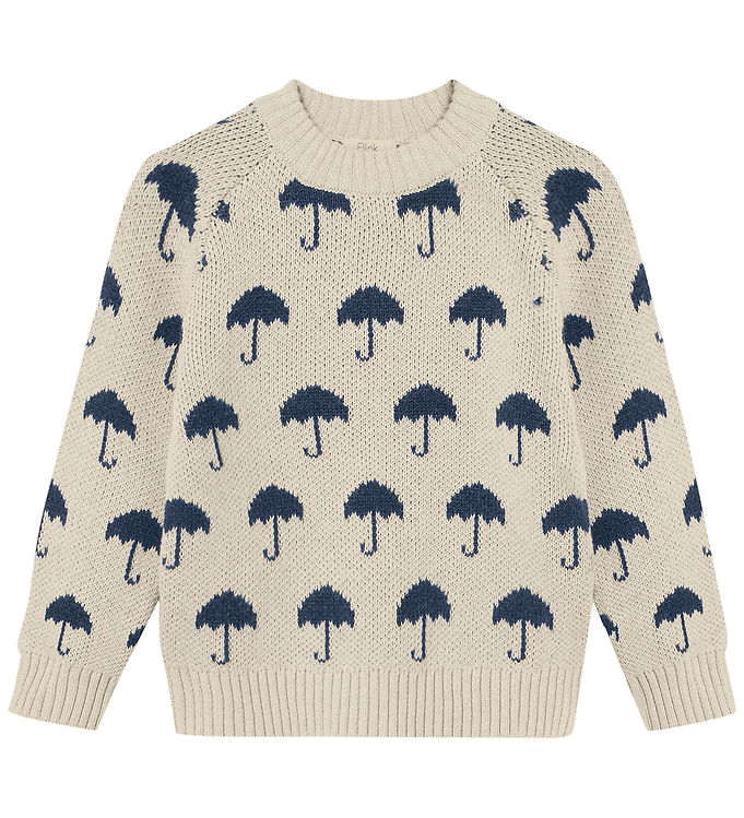 Fliink Bluse - Janie - Bomuld/Uld - Sandshell/Insignia Blue Fliink Bluse - Janie - Bomuld/Uld - Sandshell/Insignia Blue