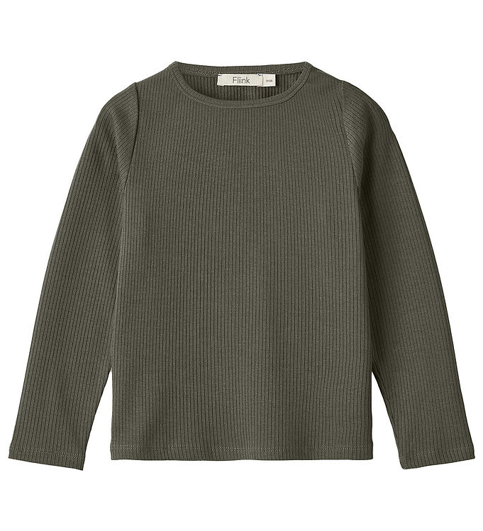 Fliink Bluse - Rib - Kenna - Beetle Fliink Bluse - Rib - Kenna - Beetle