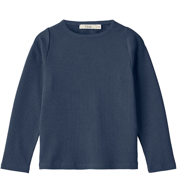 Fliink Bluse - Rib - Kenna - Insignia Blue Fliink Bluse - Rib - Kenna - Insignia Blue