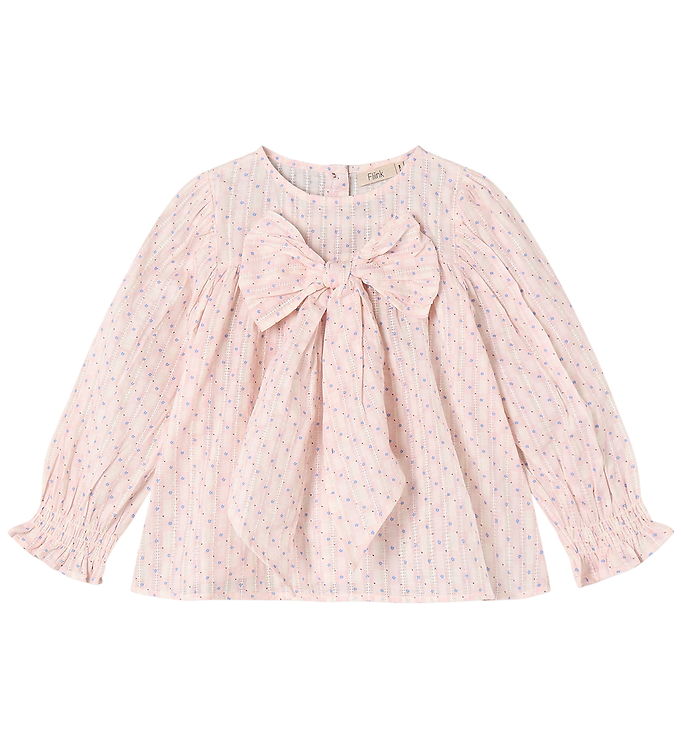 Fliink Bluse - Zorro - Chalk Pink Check AOP Fliink Bluse - Zorro - Chalk Pink Check AOP