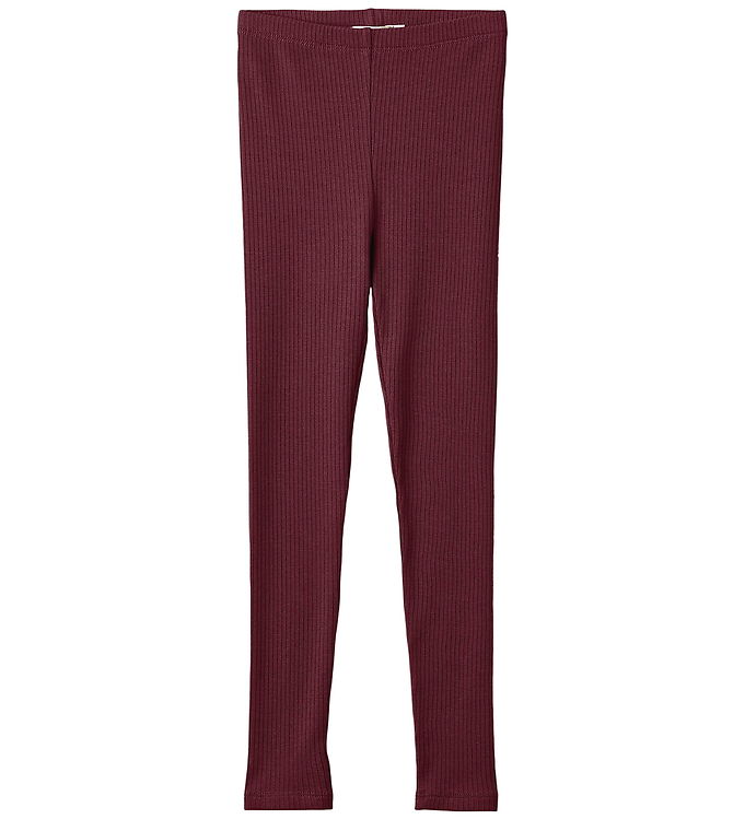 Fliink Leggings - Kenna - Rib - Burgendy Fliink Leggings - Kenna - Rib - Burgendy