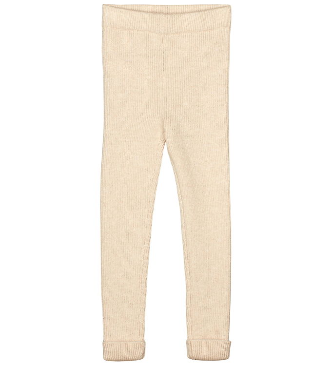 Fliink Leggings - Strik - Benna - Rib - Sandshell