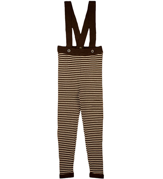 Fliink Leggings m. Seler - Strik - Viskose - Favo - Chocory Coff Fliink Leggings m. Seler - Strik - Viskose - Favo - Chocory Coff